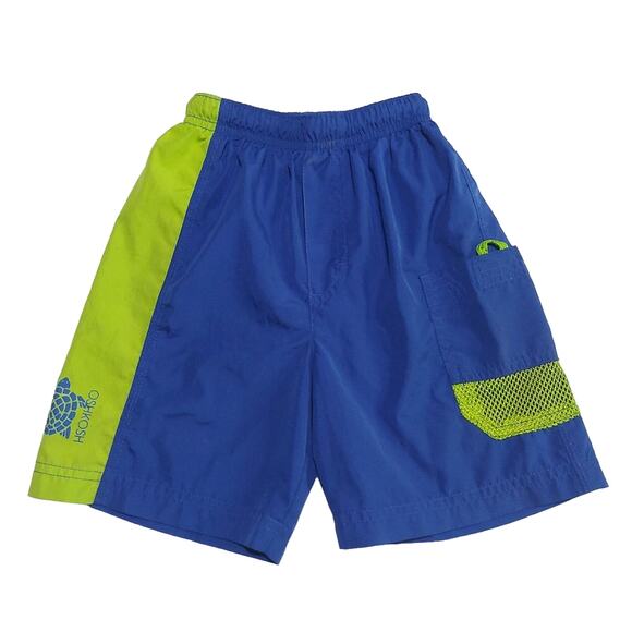 OshKosh B'gosh color blocked sea turtle swim trunks - Picture 1 of 11